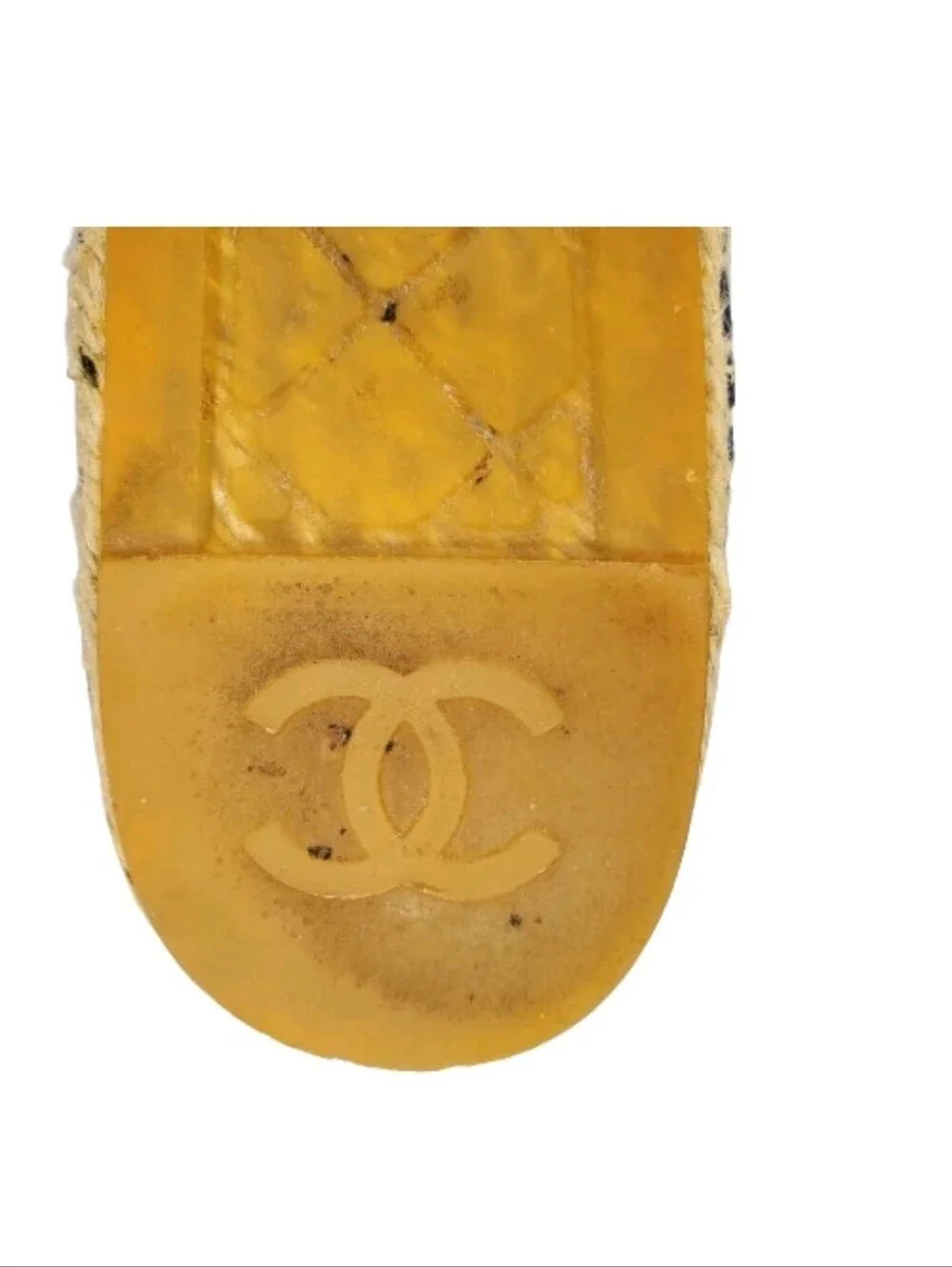 Chanel Blue Denim Interlocking CC Cap Toe Espadrilles